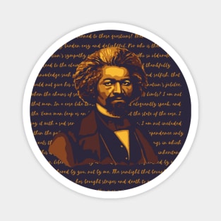 Frederick Douglass Portrait and Quote Magnet